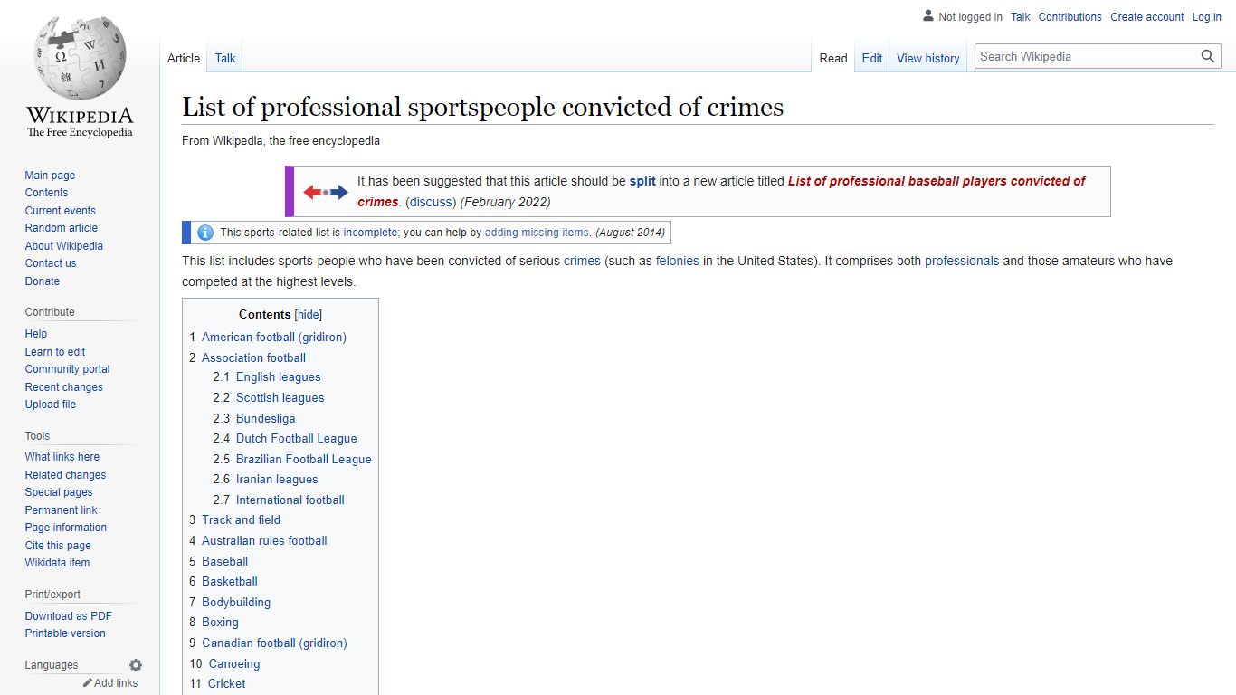 List of professional sportspeople convicted of crimes - Wikipedia